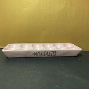 Rae Dunn brand new pink HAPPY EASTER tray